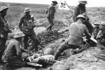 Royal Army Medical Corps on the battlefield